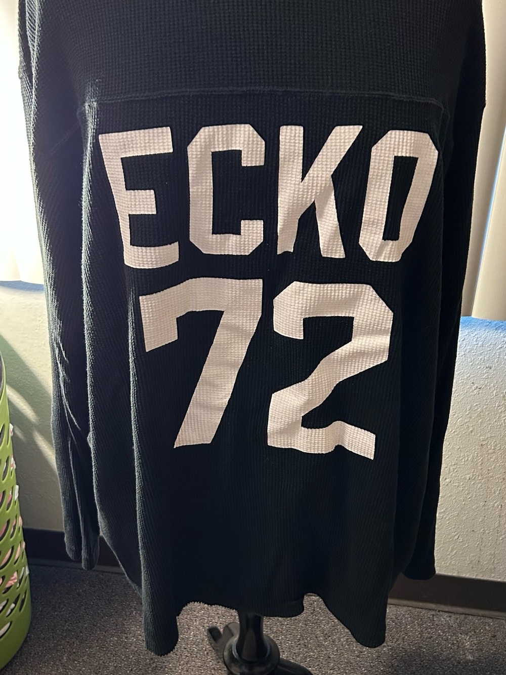 Ecko Unlimited 4XB Black Crewneck Sweater with White '72' Graphic